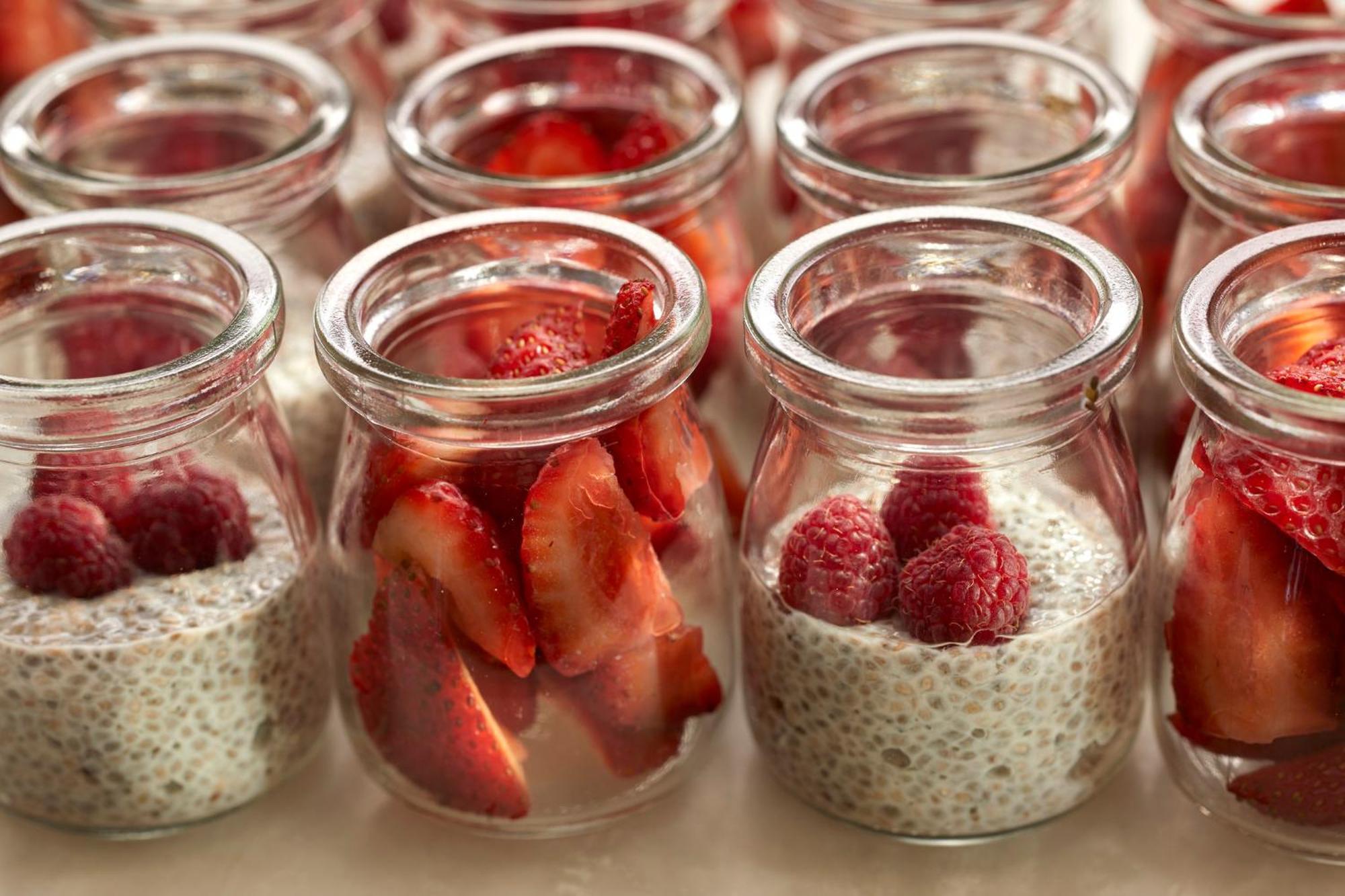 Mandarin Oriental, Santiago酒店 外观 照片 Chia pudding with strawberries